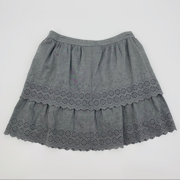 J. Crew Dresses & Skirts - J. Crew Grey Eyelet Skirt